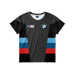 Детская футболка 3D с принтом BMW 2018 Sport в Новосибирске, 100% гипоаллергенный полиэфир | прямой крой, круглый вырез горловины, длина до линии бедер, чуть спущенное плечо, ткань немного тянется | bmw | автомобиль | автомобильные | бмв | марка | машины | патриот | флаг