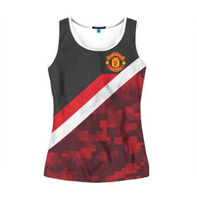 Женская майка 3D с принтом Manchester United Sport Camo в Новосибирске, 100% полиэстер | круглая горловина, прямой силуэт, длина до линии бедра | emirates | fc | manchester united | абстракция | геометрия | зож | клуб | линии | манчестер юнайтед | модные | мяч | россии | спорт | спортивные | стиль | тренды | футбол | футбольный клуб | экстрим | эмблема