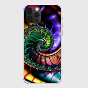 Чехол для iPhone 12 Pro с принтом Спираль в Новосибирске, силикон | область печати: задняя сторона чехла, без боковых панелей | абстракция | воронка | спираль | текстура | яркость