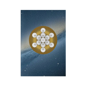 Обложка для паспорта матовая кожа с принтом Куб метатрона в Новосибирске, натуральная матовая кожа | размер 19,3 х 13,7 см; прозрачные пластиковые крепления | архангел | геометрия пространства | древо жизни | куб метатрона | мельхиседек | меркаба | мудрость | сакральная геометрия | цветок жизни