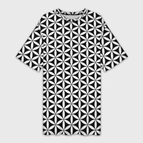 Платье-футболка 3D с принтом Цветок Жизни в Новосибирске,  |  | Тематика изображения на принте: геометрия пространства | герметизм | древо жизни | друнвало мельхиседек | куб метатрона | мудрость | сакральная геометрия | семя жизни | ткань пространства | цветок жизни