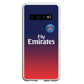 Чехол для Samsung Galaxy S10 с принтом PSG 2018 Original #12 в Новосибирске, Силикон | Область печати: задняя сторона чехла, без боковых панелей | Тематика изображения на принте: fc | fly emirates | paris | psg | лого | париж | псж | спорт | спортивные | фк | футбольный клуб