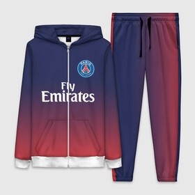 Женский костюм 3D с принтом PSG SPORT ORIGINAL GRADIENT   ПСЖ в Новосибирске,  |  | fc | fly emirates | paris | psg | лого | париж | псж | спорт | спортивные | фк | футбольный клуб