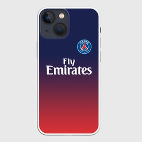 Чехол для iPhone 13 mini с принтом PSG SPORT ORIGINAL GRADIENT   ПСЖ в Новосибирске,  |  | Тематика изображения на принте: fc | fly emirates | paris | psg | лого | париж | псж | спорт | спортивные | фк | футбольный клуб