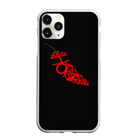 Чехол для iPhone 11 Pro матовый с принтом Red Hot Chili Peppers в Новосибирске, Силикон |  | музыка | овощ | острый | пеперс | перчик | ред | рок | хот | чили