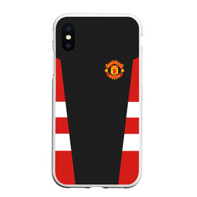 Чехол для iPhone XS Max матовый с принтом Manchester United Vintage 2018 в Новосибирске, Силикон | Область печати: задняя сторона чехла, без боковых панелей | Тематика изображения на принте: emirates | fc | manchester united | абстракция | геометрия | зож | клуб | линии | манчестер юнайтед | модные | мяч | россии | спорт | спортивные | стиль | тренды | футбол | футбольный клуб | экстрим | эмблема