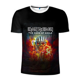 Мужская футболка 3D спортивная с принтом Iron Maiden в Новосибирске, 100% полиэстер с улучшенными характеристиками | приталенный силуэт, круглая горловина, широкие плечи, сужается к линии бедра | Тематика изображения на принте: iron maiden | адриан смит | айрон мейден | группа | дэйв мюррей | железная дева | индеец | ирон майден | метал | мрачный | музыка | огонь | песни | рок | стив харрис | тяжелый | хеви | хевиметал