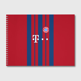 Альбом для рисования с принтом FC Bayern 2018 Original #8 в Новосибирске, 100% бумага
 | матовая бумага, плотность 200 мг. | bayern | fly fc | бавария | спорт | футбольный клуб