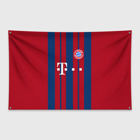 Флаг-баннер с принтом FC Bayern 2018 Original #8 в Новосибирске, 100% полиэстер | размер 67 х 109 см, плотность ткани — 95 г/м2; по краям флага есть четыре люверса для крепления | bayern | fly fc | бавария | спорт | футбольный клуб