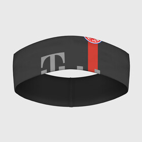 Повязка на голову 3D с принтом BAYERN MUNCHEN | БАЙЕРН МЮНХЕН в Новосибирске,  |  | bayern | bayern munchen | fc bayern | football | football club | sport | бавария | спорт | футбол | футбольный клуб