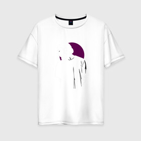 Женская футболка хлопок Oversize с принтом Скриптонит в Новосибирске, 100% хлопок | свободный крой, круглый ворот, спущенный рукав, длина до линии бедер
 | скриптонит