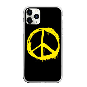 Чехол для iPhone 11 Pro матовый с принтом Peace в Новосибирске, Силикон |  | peace | vppdgryphon | арт | краска | мирный | миролюбивый | пацифик | прикольные | хиппи | цветные