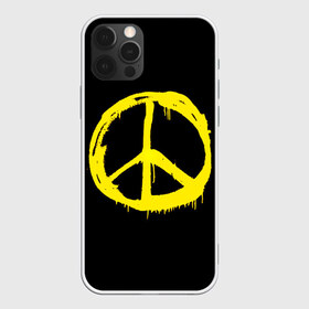 Чехол для iPhone 12 Pro Max с принтом Peace в Новосибирске, Силикон |  | Тематика изображения на принте: peace | vppdgryphon | арт | краска | мирный | миролюбивый | пацифик | прикольные | хиппи | цветные