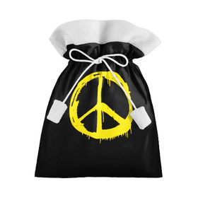 Подарочный 3D мешок с принтом Peace в Новосибирске, 100% полиэстер | Размер: 29*39 см | peace | vppdgryphon | арт | краска | мирный | миролюбивый | пацифик | прикольные | хиппи | цветные