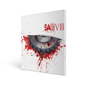 Холст квадратный с принтом The SAW VIII в Новосибирске, 100% ПВХ |  | jigsaw | джон крамер | триллер