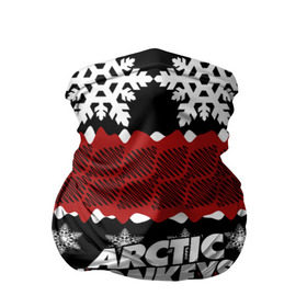 Бандана-труба 3D с принтом Праздничный Arctic Monkeys в Новосибирске, 100% полиэстер, ткань с особыми свойствами — Activecool | плотность 150‒180 г/м2; хорошо тянется, но сохраняет форму | алекс тёрнер | арктик | арктические мартышки | гаражный | группа | джейми кук | знак | инди рок | красный | м | манкис | музыка | надпись | ник о мэлли | новогодний | новый год | обезьяна