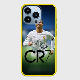 Чехол для iPhone 13 Pro с принтом Криштиану Роналду 3 в Новосибирске,  |  | cristiano ronaldo | fifa | madrid | portugal | real | respect | uefa | автограф | игрок | криштиану | лучший | мадрид | мира | португалия | реал | роналду | сборная | футбол