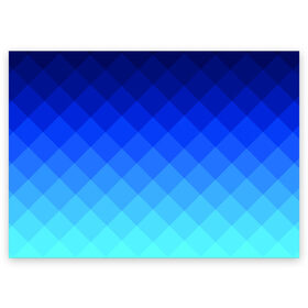 Поздравительная открытка с принтом Blue geometria в Новосибирске, 100% бумага | плотность бумаги 280 г/м2, матовая, на обратной стороне линовка и место для марки
 | Тематика изображения на принте: blue | geometria | абстракция | бирюза | бирюзовый | геометрия | куб | синий