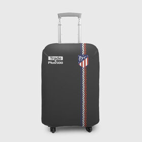 Чехол для чемодана 3D с принтом Atletico Madrid Original #4 в Новосибирске, 86% полиэфир, 14% спандекс | двустороннее нанесение принта, прорези для ручек и колес | атлетико мадрид | эмблема