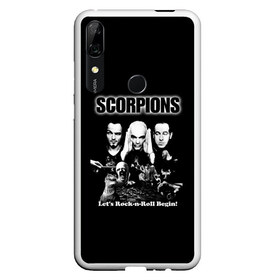 Чехол для Honor P Smart Z с принтом Группа Scorpions в Новосибирске, Силикон | Область печати: задняя сторона чехла, без боковых панелей | scorpions | группа | скорпионс | хард | хардрок