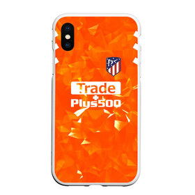 Чехол для iPhone XS Max матовый с принтом Atletico Madrid Original #5 в Новосибирске, Силикон | Область печати: задняя сторона чехла, без боковых панелей | Тематика изображения на принте: атлетико мадрид | полосы | эмблема