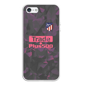 Чехол для iPhone 5/5S матовый с принтом Atletico Madrid Original #8 в Новосибирске, Силикон | Область печати: задняя сторона чехла, без боковых панелей | атлетико мадрид | полигоны | эмблема