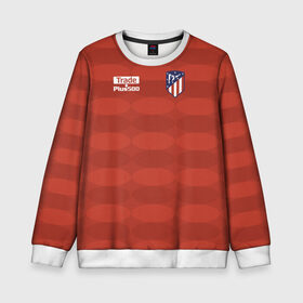 Детский свитшот 3D с принтом Atletico Madrid Original #10 в Новосибирске, 100% полиэстер | свободная посадка, прямой крой, мягкая тканевая резинка на рукавах и понизу свитшота | атлетико мадрид | эмблема