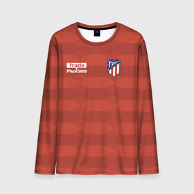 Мужской лонгслив 3D с принтом Atletico Madrid Original #10 в Новосибирске, 100% полиэстер | длинные рукава, круглый вырез горловины, полуприлегающий силуэт | атлетико мадрид | эмблема