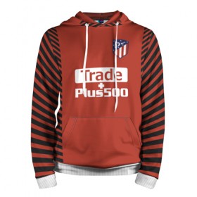 Мужская толстовка 3D с принтом Atletico Madrid Original #12 в Новосибирске, 100% полиэстер | двухслойный капюшон со шнурком для регулировки, мягкие манжеты на рукавах и по низу толстовки, спереди карман-кенгуру с мягким внутренним слоем. | 