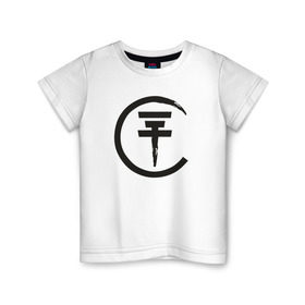 Детская футболка хлопок с принтом Tokio в Новосибирске, 100% хлопок | круглый вырез горловины, полуприлегающий силуэт, длина до линии бедер | bill kaulitz | tokio hotel | билл каулиц