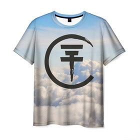 Мужская футболка 3D с принтом Clouds Tokio Hotel в Новосибирске, 100% полиэфир | прямой крой, круглый вырез горловины, длина до линии бедер | Тематика изображения на принте: bill kaulitz | tokio hotel | билл каулиц