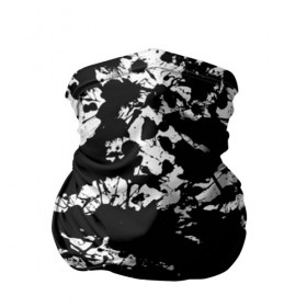 Бандана-труба 3D с принтом Черно белые краски в Новосибирске, 100% полиэстер, ткань с особыми свойствами — Activecool | плотность 150‒180 г/м2; хорошо тянется, но сохраняет форму | abstraction | абстракция красок | брызги красок | краска | потертость красок | разводы красок | черно белый