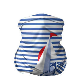 Бандана-труба 3D с принтом Яхта в Новосибирске, 100% полиэстер, ткань с особыми свойствами — Activecool | плотность 150‒180 г/м2; хорошо тянется, но сохраняет форму | flag | joke | prank | sail | sea | stripes | water | waves | yacht vest | вода | волны | море | парус | полосы | прикол | тельняшка | флаг | шутка | яхта
