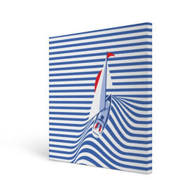 Холст квадратный с принтом Яхта в Новосибирске, 100% ПВХ |  | flag | joke | prank | sail | sea | stripes | water | waves | yacht vest | вода | волны | море | парус | полосы | прикол | тельняшка | флаг | шутка | яхта