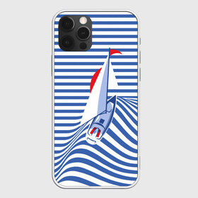 Чехол для iPhone 12 Pro Max с принтом Яхта в Новосибирске, Силикон |  | flag | joke | prank | sail | sea | stripes | water | waves | yacht vest | вода | волны | море | парус | полосы | прикол | тельняшка | флаг | шутка | яхта