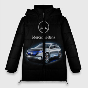 Женская зимняя куртка 3D с принтом Mercedes-Benz в Новосибирске, верх — 100% полиэстер; подкладка — 100% полиэстер; утеплитель — 100% полиэстер | длина ниже бедра, силуэт Оверсайз. Есть воротник-стойка, отстегивающийся капюшон и ветрозащитная планка. 

Боковые карманы с листочкой на кнопках и внутренний карман на молнии | kомпания производитель легковых автомобилей премиального класса | немецкое качество