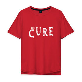 Мужская футболка хлопок Oversize с принтом The Cure в Новосибирске, 100% хлопок | свободный крой, круглый ворот, “спинка” длиннее передней части | cure | британия | группы | музыка | надпись | роберт смит | роджер одоннелл | рок | саймон гэллап