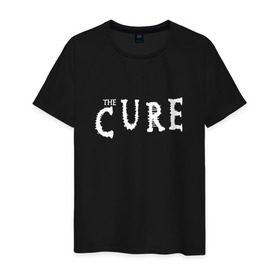 Мужская футболка хлопок с принтом The Cure в Новосибирске, 100% хлопок | прямой крой, круглый вырез горловины, длина до линии бедер, слегка спущенное плечо. | cure | британия | группы | музыка | надпись | роберт смит | роджер одоннелл | рок | саймон гэллап