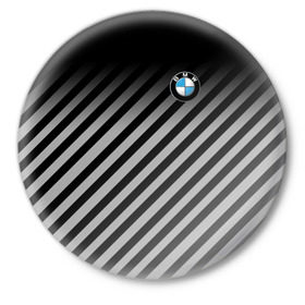 Значок с принтом BMW 2018 Black Collection в Новосибирске,  металл | круглая форма, металлическая застежка в виде булавки | bmw | автомобильные | бмв | машины