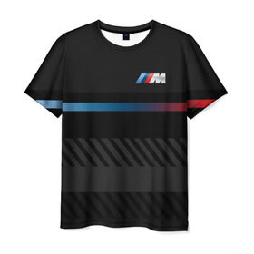 Мужская футболка 3D с принтом BMW brand color в Новосибирске, 100% полиэфир | прямой крой, круглый вырез горловины, длина до линии бедер | bmw | bmw motorsport | bmw performance | carbon | m | motorsport | performance | sport | бмв | карбон | моторспорт | спорт
