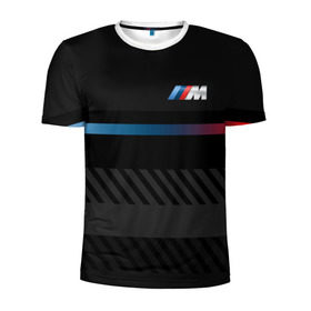 Мужская футболка 3D спортивная с принтом BMW brand color в Новосибирске, 100% полиэстер с улучшенными характеристиками | приталенный силуэт, круглая горловина, широкие плечи, сужается к линии бедра | bmw | bmw motorsport | bmw performance | carbon | m | motorsport | performance | sport | бмв | карбон | моторспорт | спорт