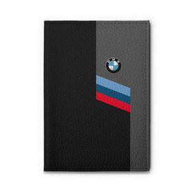 Обложка для автодокументов с принтом BMW Brand Tricolor в Новосибирске, натуральная кожа |  размер 19,9*13 см; внутри 4 больших “конверта” для документов и один маленький отдел — туда идеально встанут права | Тематика изображения на принте: bmw | автомобильные | бмв | машины