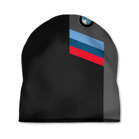Шапка 3D с принтом BMW Brand Tricolor в Новосибирске, 100% полиэстер | универсальный размер, печать по всей поверхности изделия | Тематика изображения на принте: bmw | автомобильные | бмв | машины