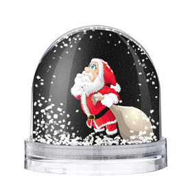 Водяной шар с принтом Санта в Новосибирске, Пластик | Изображение внутри шара печатается на глянцевой фотобумаге с двух сторон | christmas | new year | дед мороз | елка | зима | клаус | метель | мороз | новый год | праздник | рождество | санта | снег | снеговик | снегурочка
