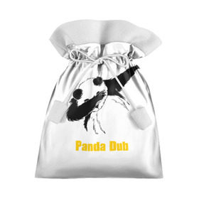 Подарочный 3D мешок с принтом Panda dub в Новосибирске, 100% полиэстер | Размер: 29*39 см | Тематика изображения на принте: dab | dance | dub | movement | panda | движение | панда | танец