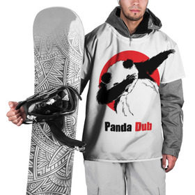 Накидка на куртку 3D с принтом Panda dub в Новосибирске, 100% полиэстер |  | dab | dance | dub | movement | panda | движение | панда | танец