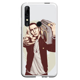 Чехол для Honor P Smart Z с принтом Eminem Art в Новосибирске, Силикон | Область печати: задняя сторона чехла, без боковых панелей | art | eminem | hip hop | rap | rap god | арт | брюс | бумбокс | маршалл | мэтерс | рэп | хим хоп | эминем