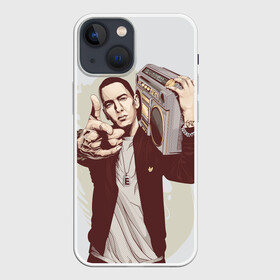 Чехол для iPhone 13 mini с принтом Eminem Art в Новосибирске,  |  | Тематика изображения на принте: art | eminem | hip hop | rap | rap god | арт | брюс | бумбокс | маршалл | мэтерс | рэп | хим хоп | эминем