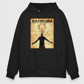 Мужское худи Oversize хлопок с принтом EMINEM в Новосибирске, френч-терри — 70% хлопок, 30% полиэстер. Мягкий теплый начес внутри —100% хлопок | боковые карманы, эластичные манжеты и нижняя кромка, капюшон на магнитной кнопке | lp | marshall bruce mathers iii | rap | маршал брюс мэзерс третий | мезерс третий | реп | рэп | рэпер | эминем | эминэм