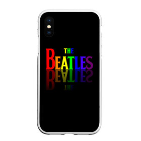 Чехол для iPhone XS Max матовый с принтом The beatles в Новосибирске, Силикон | Область печати: задняя сторона чехла, без боковых панелей | british | rock | the beatles